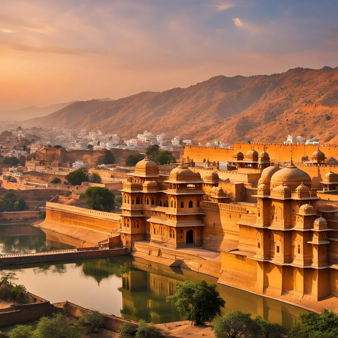 Amber Fort above the town, Jaipur