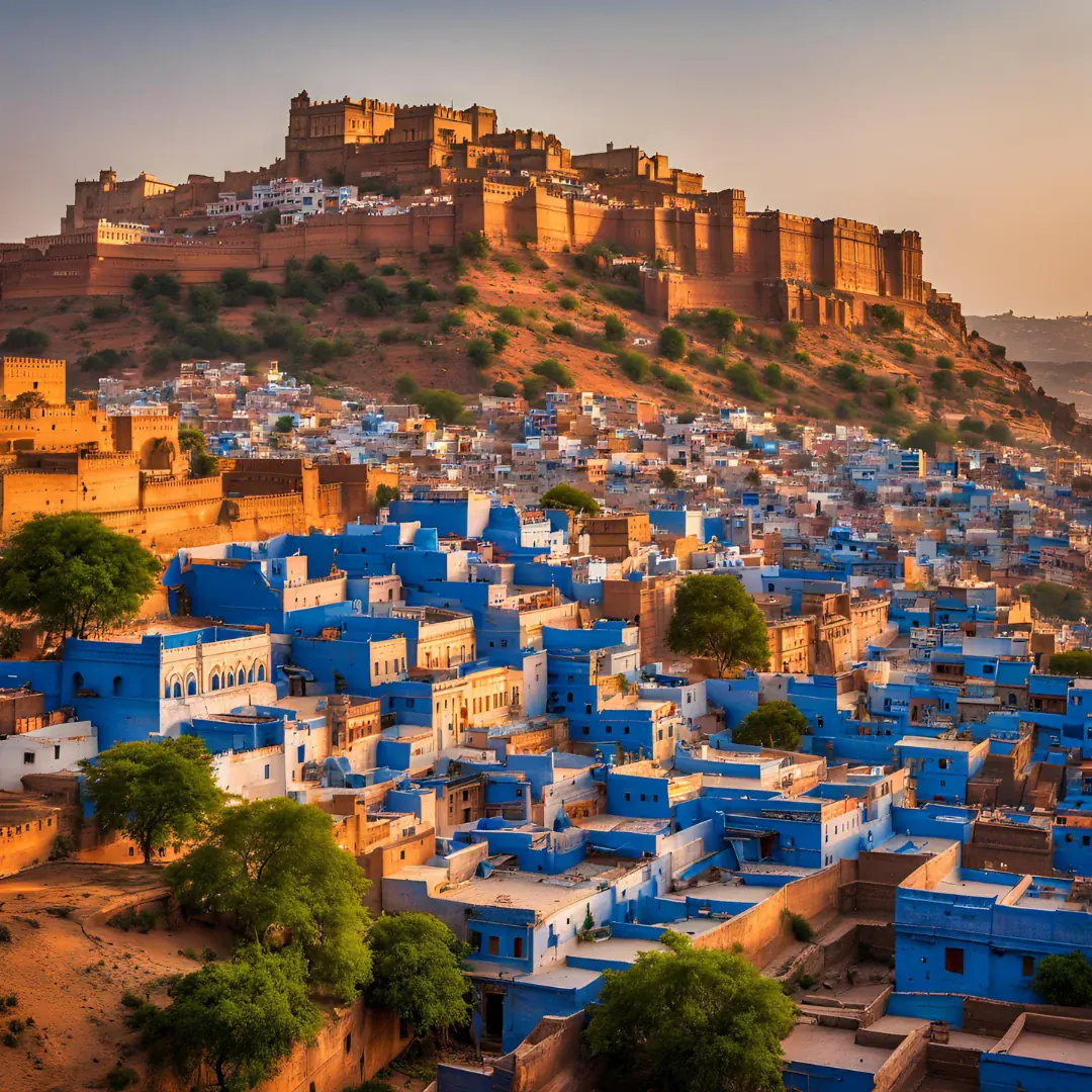 Mehrangarh Fort above Jodhpur
