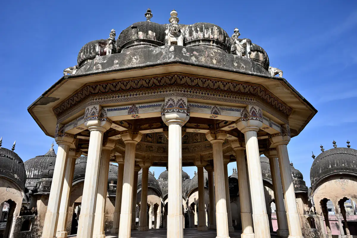 Domed cenotaph pavilion of the Podar chhatris at Ramgarh Shekhawati