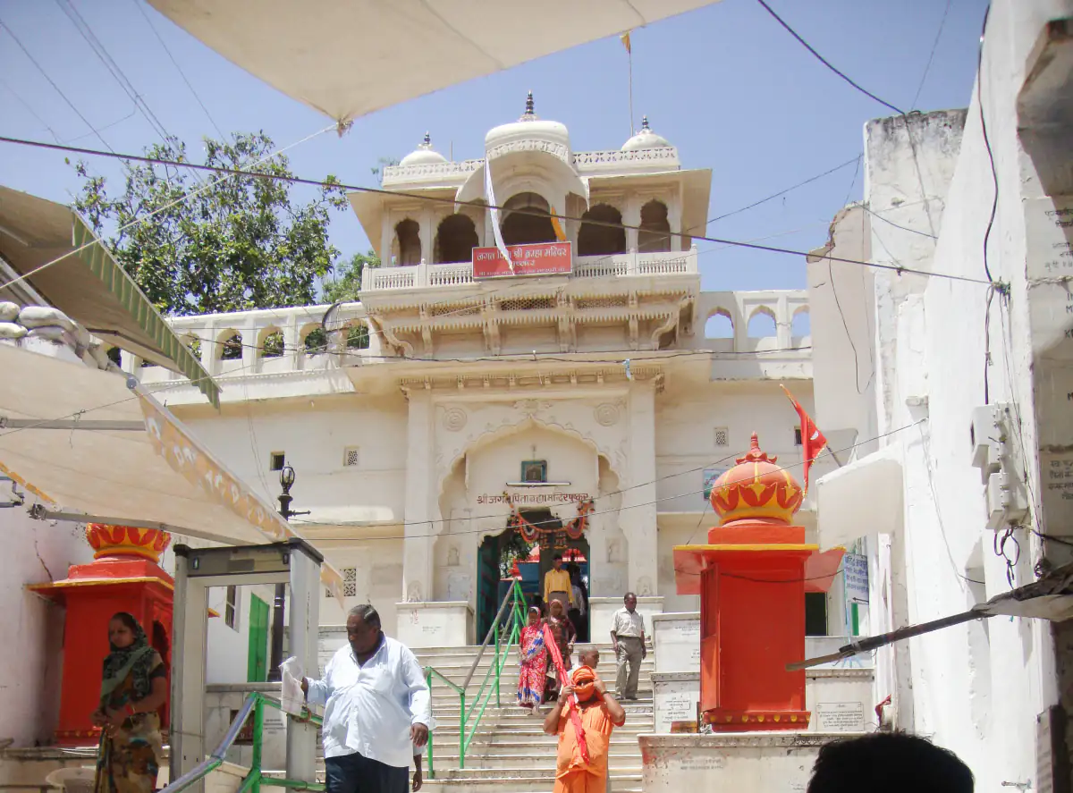 Entrance of the Brahma Temple in Pushkar