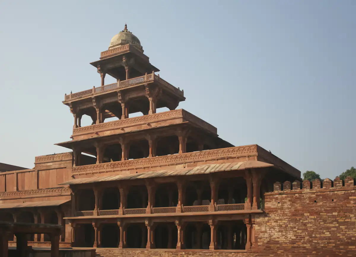 Five-storey Panch Mahal pavilion at Fatehpur Sikri