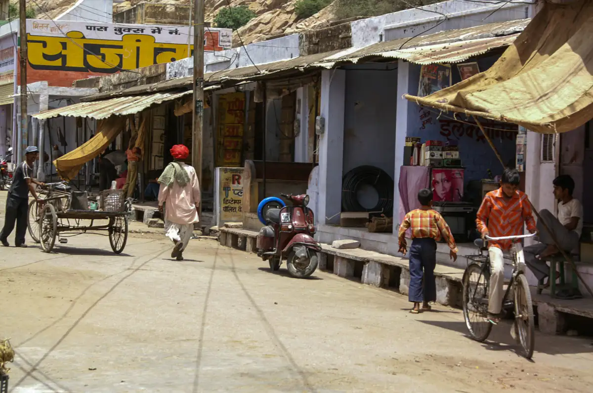 Main street of Samode village